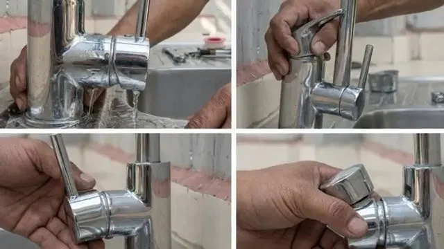 Aligning Hex Key With Moen Handle Set Screw shown for Areas we serve near Dallas, GA in Dallas, Georgia.
