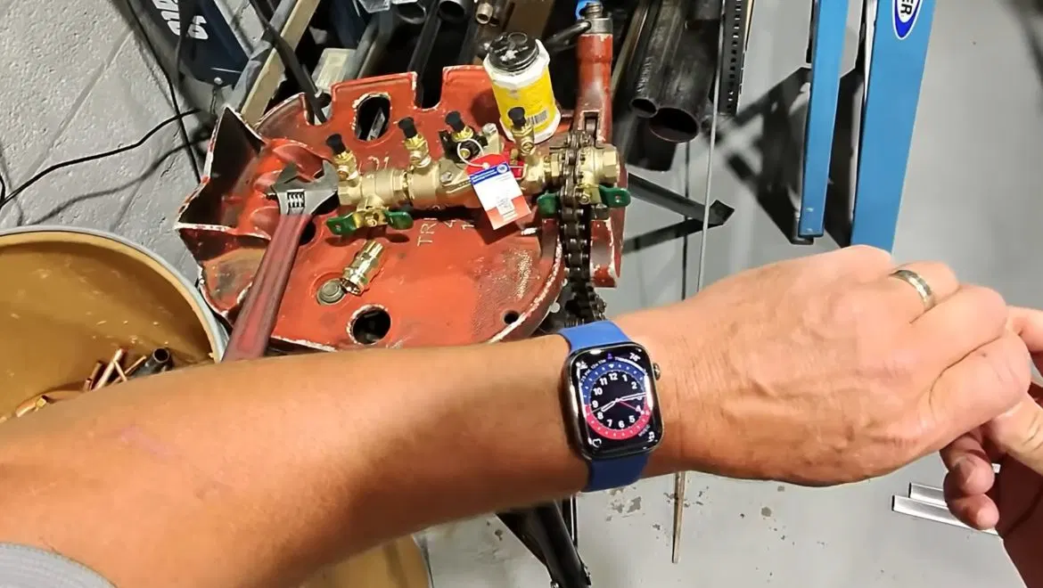 Backflow Pressure Test Gauge Closeup shown for Slab Leak or Something Else? What Dallas, GA's Clay Soil Actually Does in Dallas, Georgia.