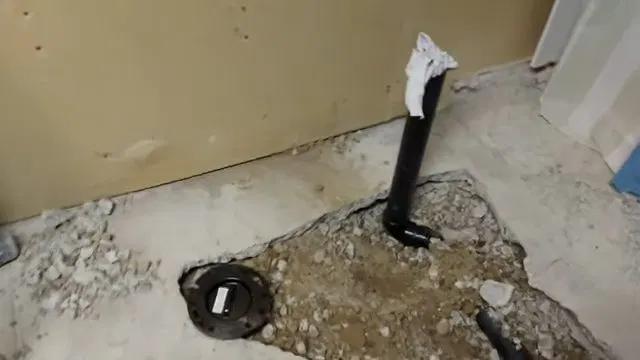 Basement Toilet Drain And Vent Rough In shown for A Running Toilet on a Septic System: What It's Actually Costing You in Dallas, Georgia.