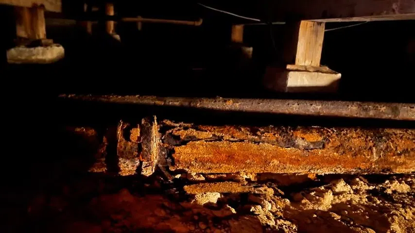 Cast Iron Sewer With Heavy Internal Corrosion shown for Areas we serve near Dallas, GA in Dallas, Georgia.