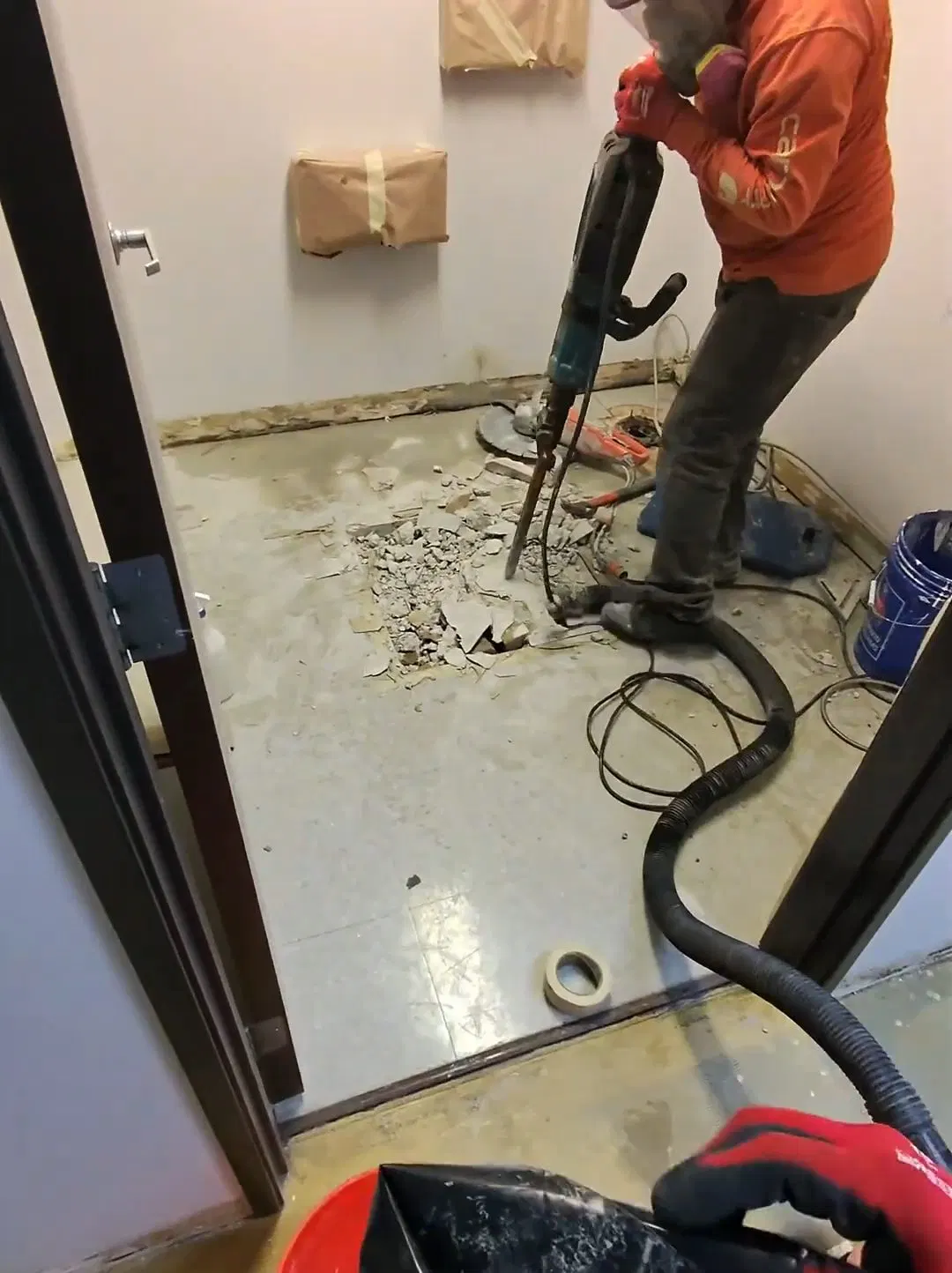 Commercial Bathroom Floor Drain Rough In shown for Commercial Plumbing in Dallas, GA in Dallas, Georgia.