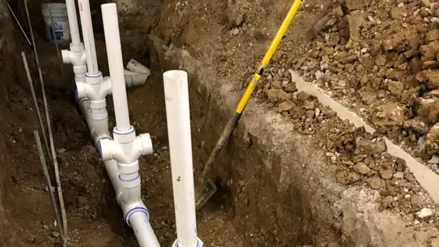 Commercial Restroom Underground Drain Rough In shown for Opening a Restaurant Along Dallas, GA's Highway 61 Corridor: What to Check First in Dallas, Georgia.