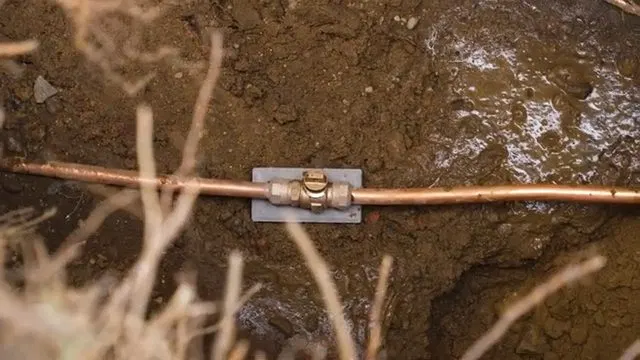 Connecting New Copper Service Line Indoors shown for Plumbing services in Dallas, GA in Dallas, Georgia.
