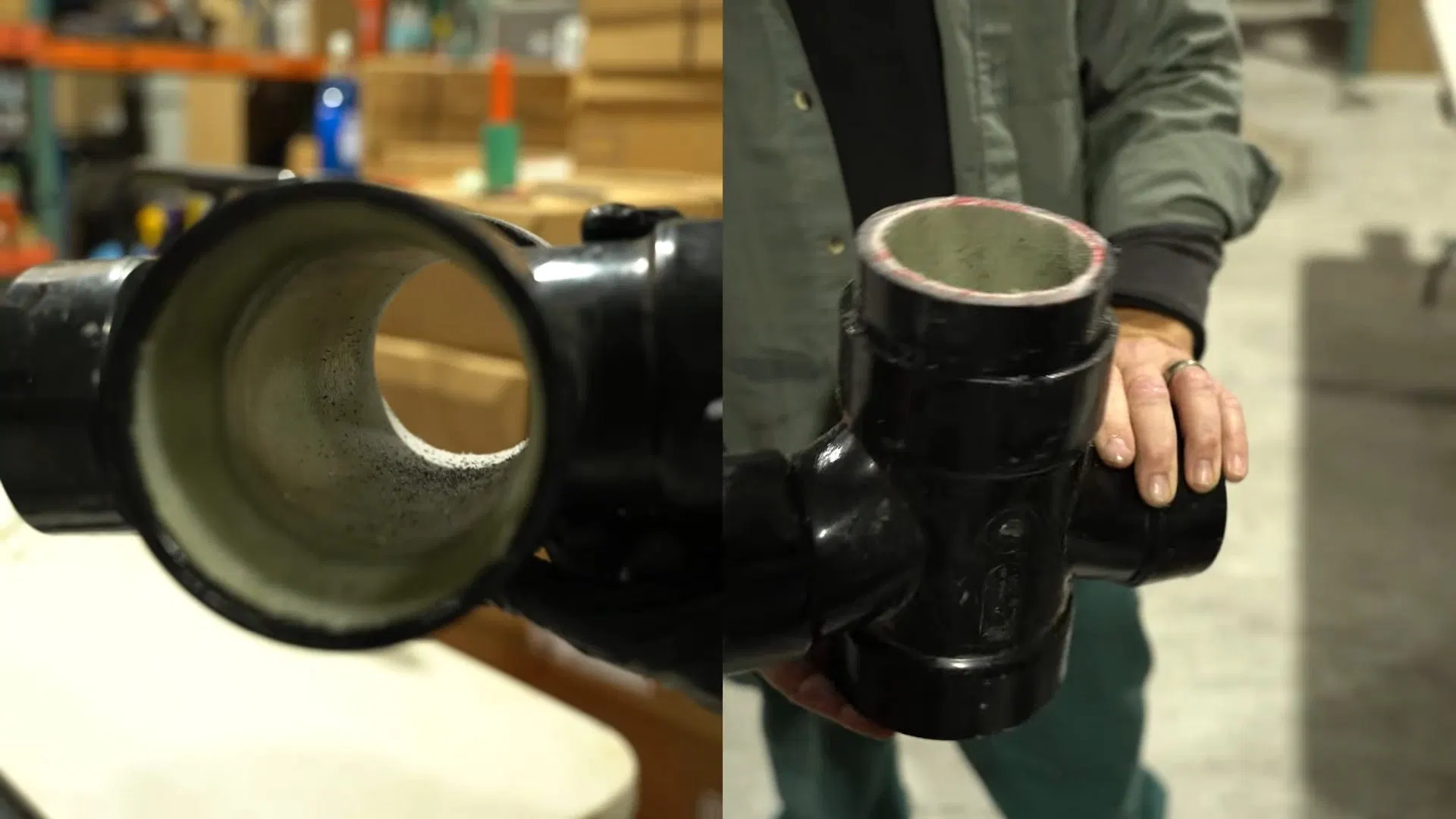 Cutaway Sewer Pipe And Liner Sample shown for Plumbing guides for Dallas and Paulding County in Dallas, Georgia.