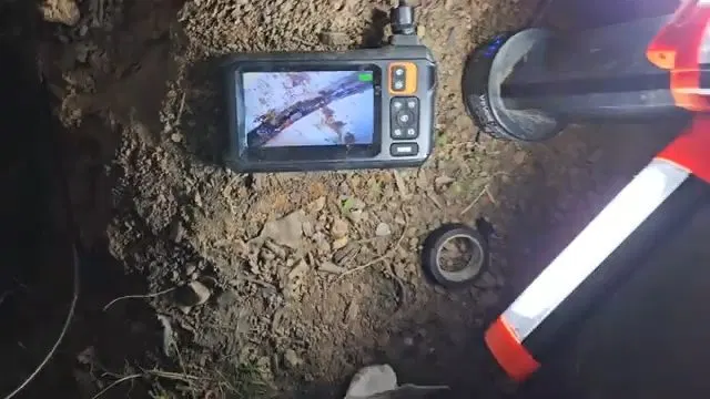 Diy Sewer Camera Inspection At Excavation shown for Sewer Line Repair & Replacement in Dallas, GA in Dallas, Georgia.