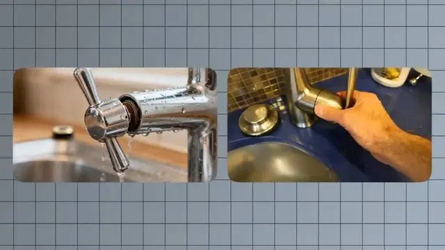 Examining Moen Handle Fastener Beside Faucet shown for Plumbing services in Dallas, GA in Dallas, Georgia.