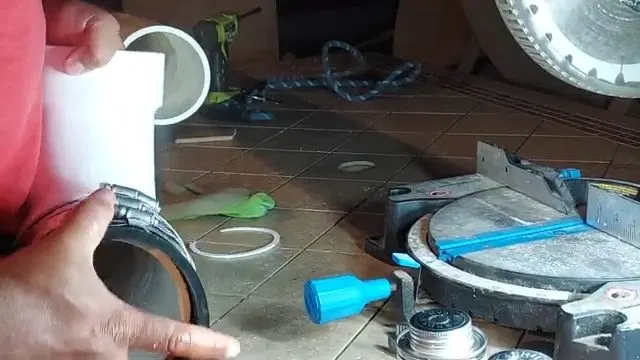 Fitting Rubber Coupling To PVC Sewer Pipe shown for Plumbing guides for Dallas and Paulding County in Dallas, Georgia.