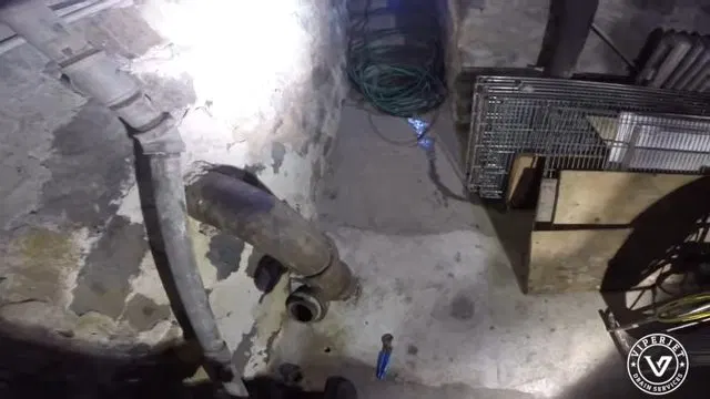 Hydro Jetting Grease Blockage Beneath Building shown for Is a Slow Drain an Emergency on a Dallas, GA Septic System? in Dallas, Georgia.