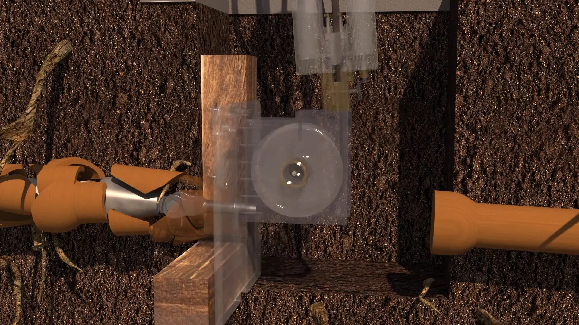 Pipe Liner End Inside Underground Trench shown for Sewer Line Repair vs. Replacement: What Actually Decides It in Dallas, Georgia.