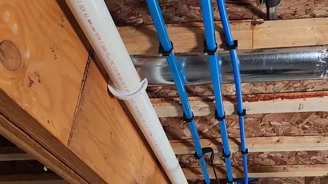 Rerouted Basement Water Lines And PVC Stack shown for Is Dallas, GA's Water Actually Hard Enough to Need a Softener? in Dallas, Georgia.