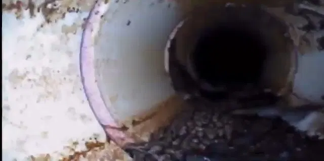 Sewer Camera View Of Joint Inside Pipe shown for Hydro Jetting in Dallas, GA in Dallas, Georgia.