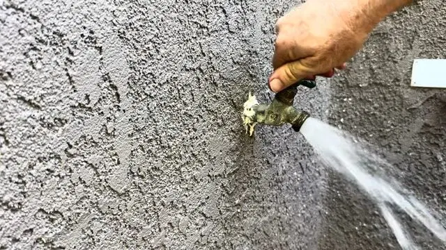 Testing Repaired Hose Bib At Full Flow shown for Why Does Our Faucet Keep Dripping After We Already Fixed It? in Dallas, Georgia.