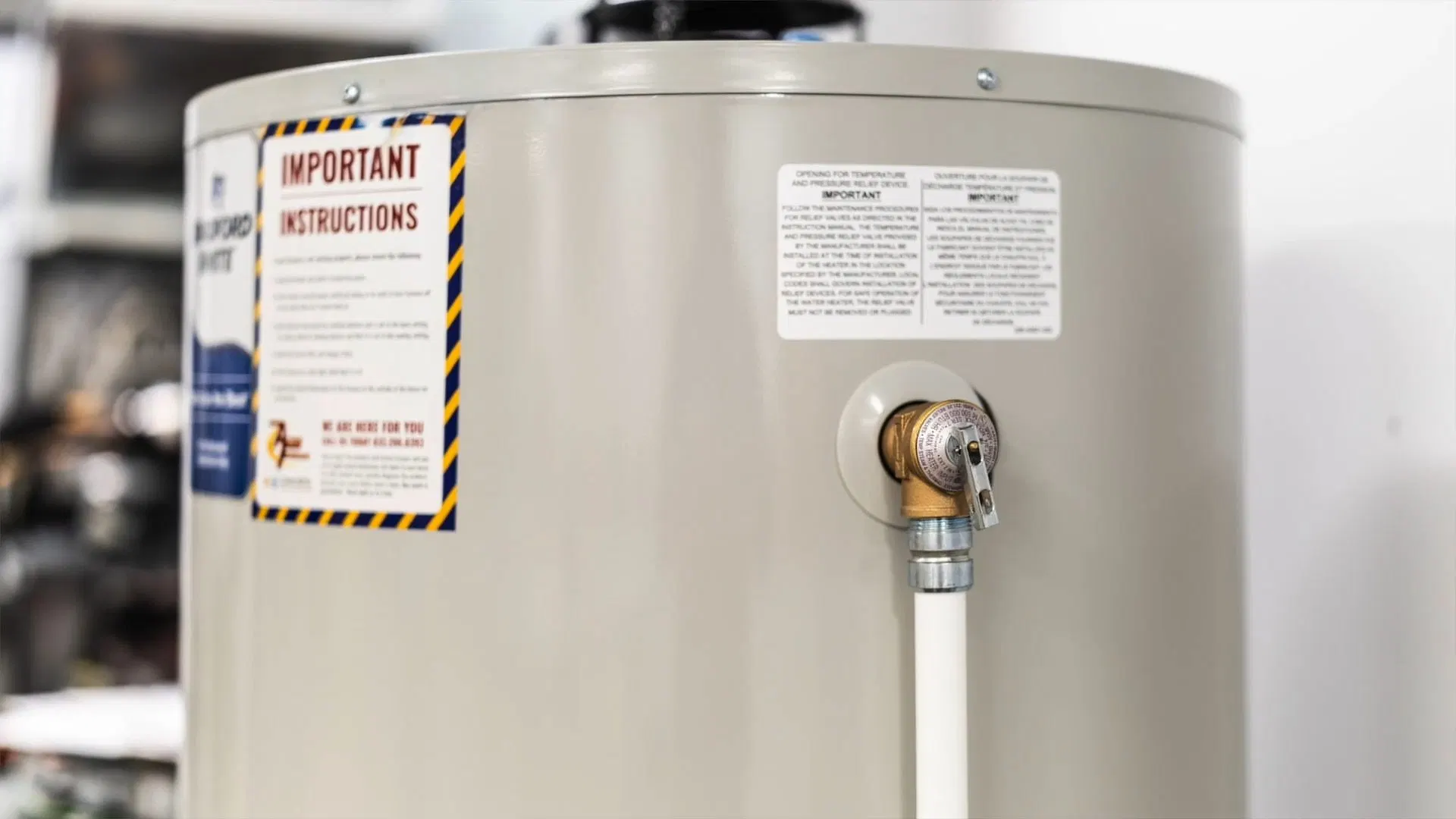 Water Heater Supply Connection On Tank shown for Tankless Water Heater in Dallas, GA in Dallas, Georgia.