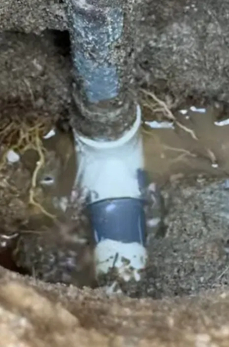 Water Leak Beneath Concrete Slab shown for Leak Detection in Dallas, GA in Dallas, Georgia.