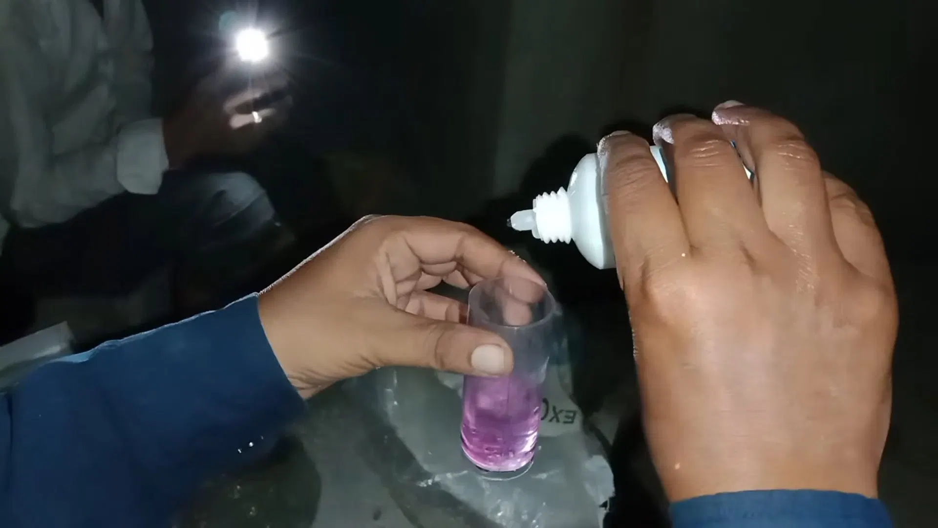 Water Softener Filter Cap Being Checked shown for Water Filtration Systems in Dallas, GA in Dallas, Georgia.